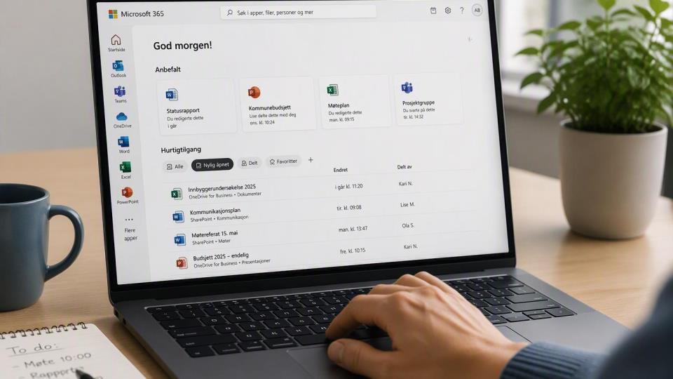 Lenkje til artikkel: Driftsproblem påverkar Outlook og Teams i fleire kommuner