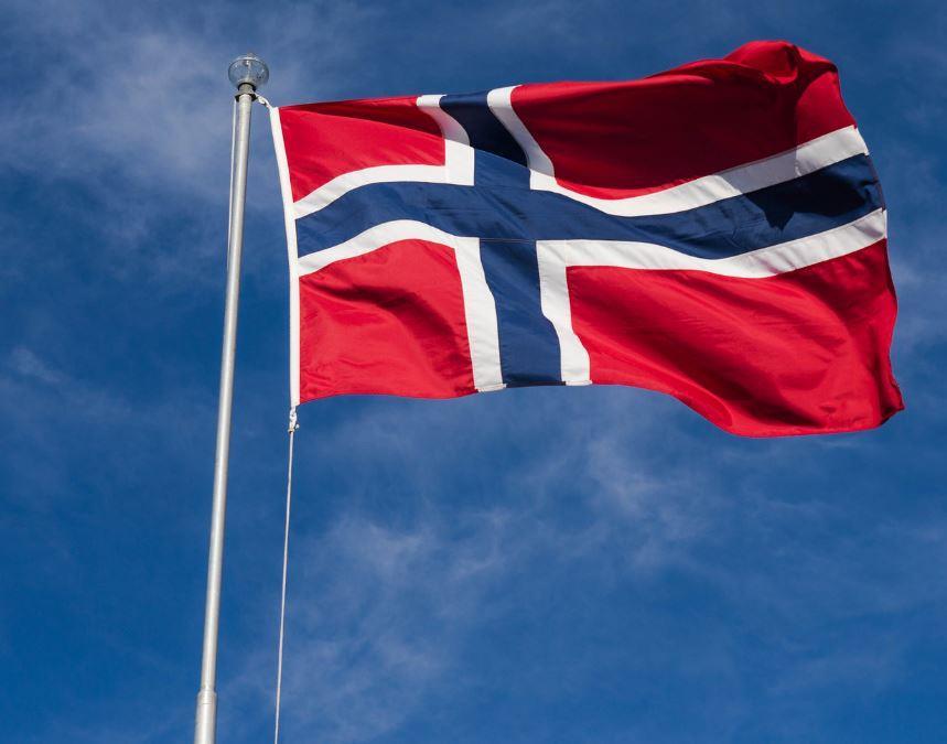 Bilde av det norske flagget. - Klikk for stort bilete